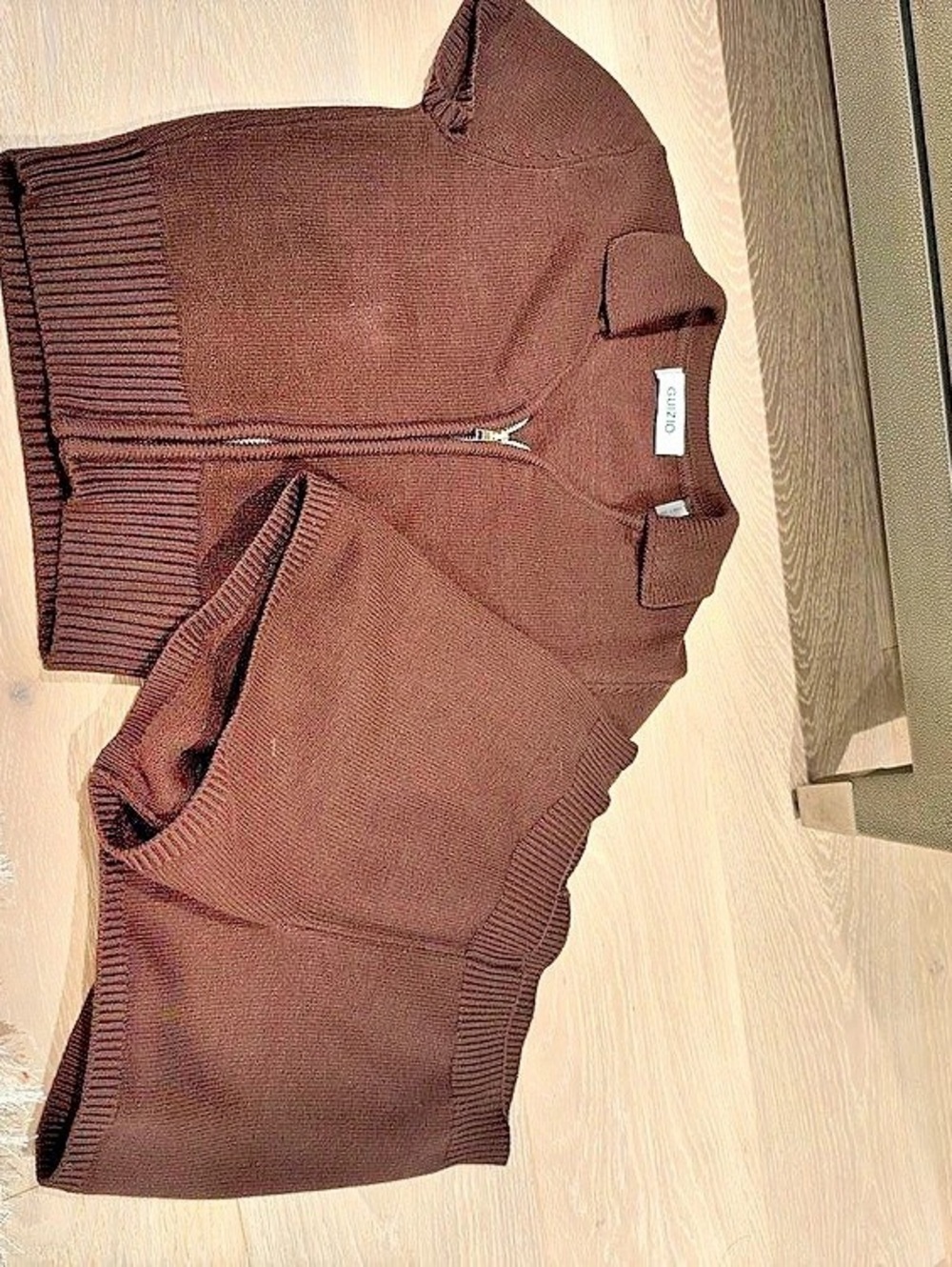 GUZIO Calesia Knit Short Brown Knit High Waist Shorts Like New SHORTS ONLY